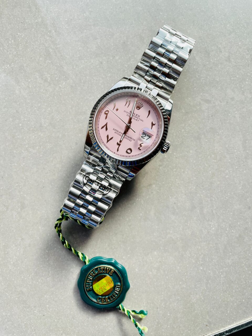 DIWF Factory 1:1 DateJust 36 126234 Best Edition 904L Steel Tiffany Pink Dial Arabic Marker SA3235