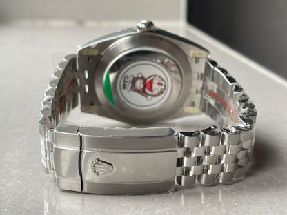 DateJust Men “wimbledon”SS Grey textured Dial Roman Markers