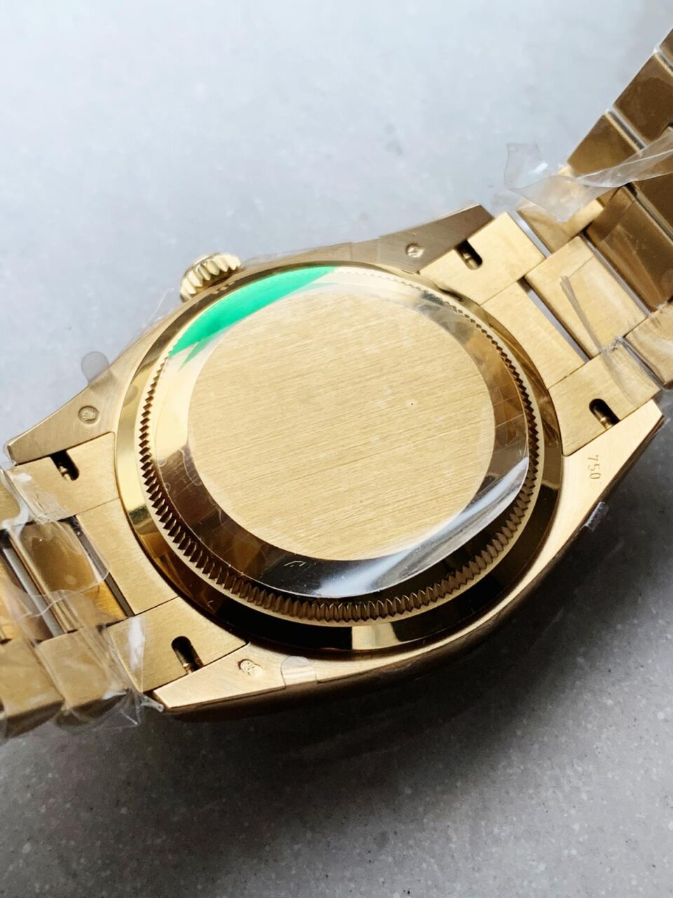 EWF Factory 1:1 Day Date 40 YG 904L Steel Best Edition Green Dial A3255