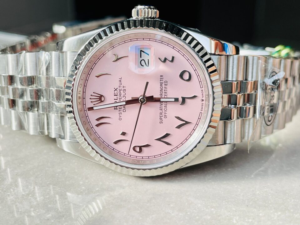 DIWF Factory 1:1 DateJust 36mm 126234 Best Edition 904L Steel Tiffany Pink Dial Arabic Marker SA3235