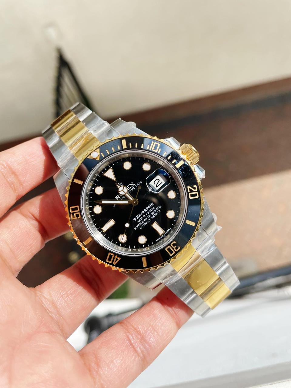 VSF FACTORY 1:1 Submariner 116613 LN SS/YG Best Edition Black Ceramic 904L Steel VS3135