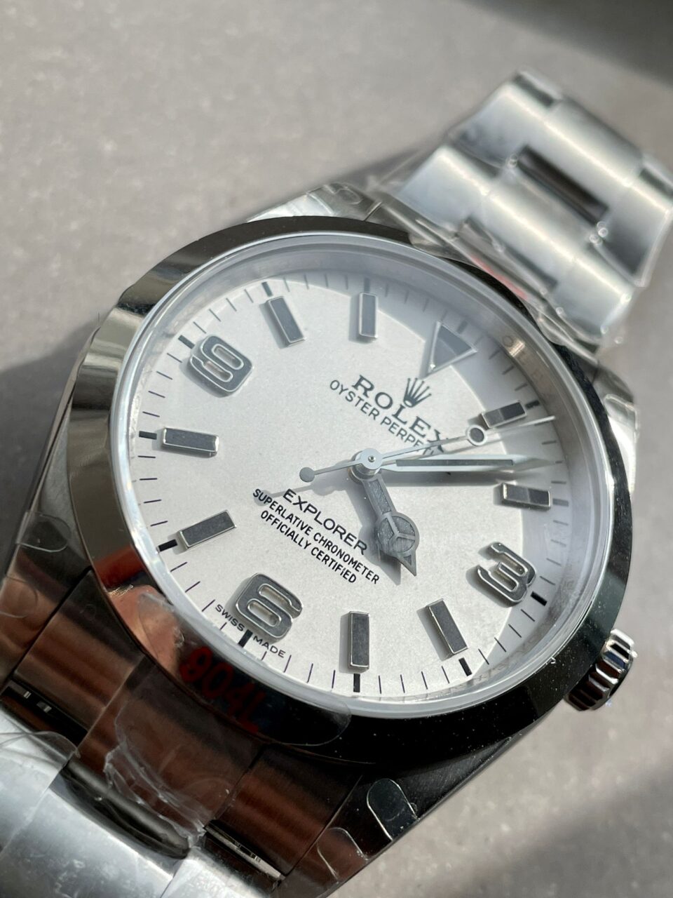 JDF Factory 1:1 Explorer 124270 36mm 904L Steel Best Edition White Dial VR3230