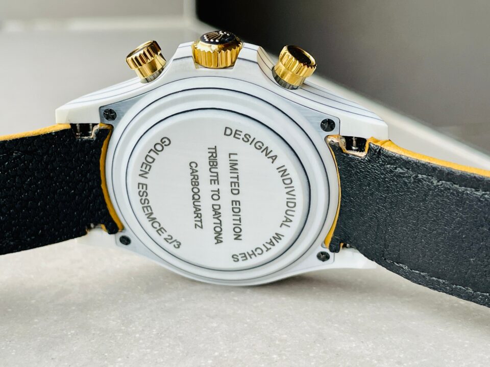 DIWF Factory 1:1 Daytona DIW White Carbon/YG Best Edition Gold Dial A7750