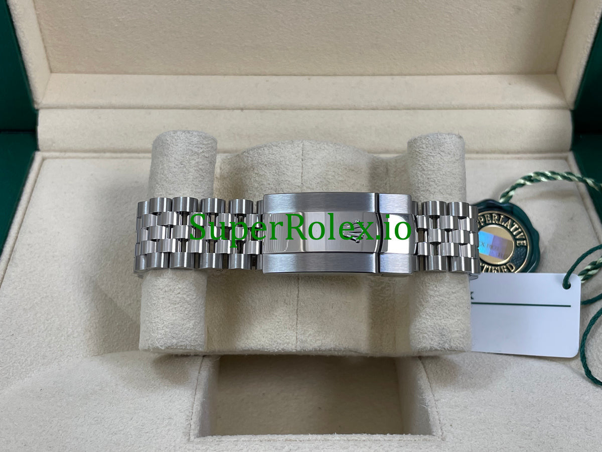 Datejust 41 White Gold Bright Blue Motif Dial Ref.126334