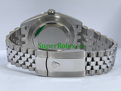 Datejust 41 White Gold Bright Blue Motif Dial Ref.126334