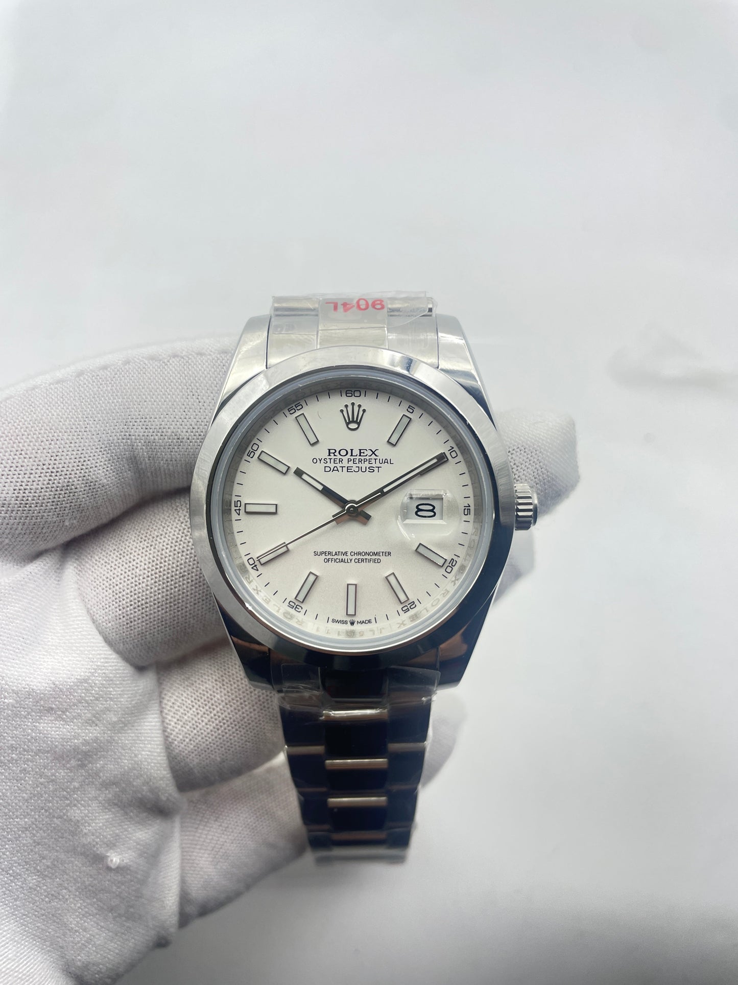 Datejust II 41 Steel White Index Dial Ref.116300