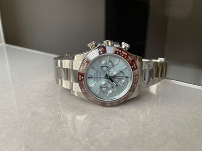 BTF factory 1:1 Daytona 116506 Brown Ceramic Best Edition Ice Blue Dial Crystal Marker SA4130 V2