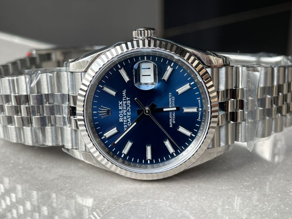 VSF Factory 1:1 DateJust 36 SS 116234 Best Edition 904L Steel Blue Dial VS3235