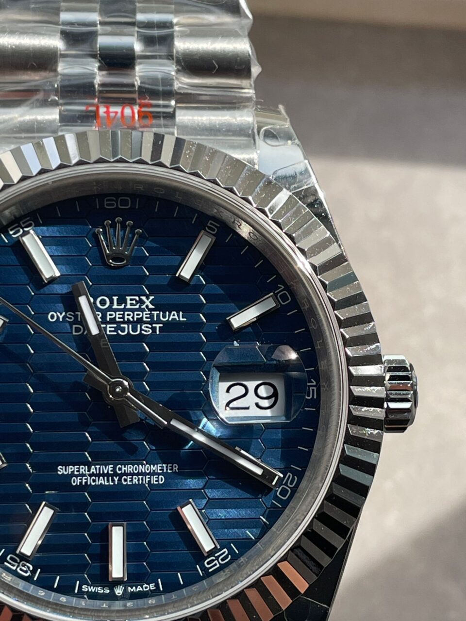 VSF Factory 1:1 DateJust 41 SS Best Edition 904L Steel Blue Textured Dial