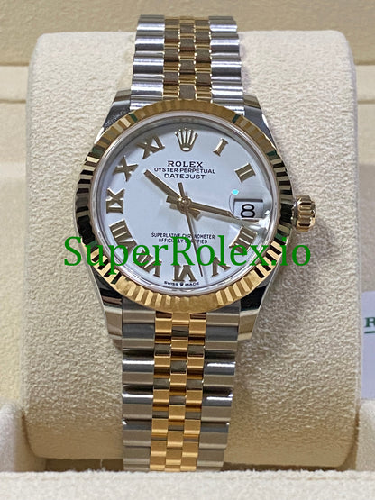 Datejust 31 Steel and Yellow Gold White Roman Dial Ref.278273
