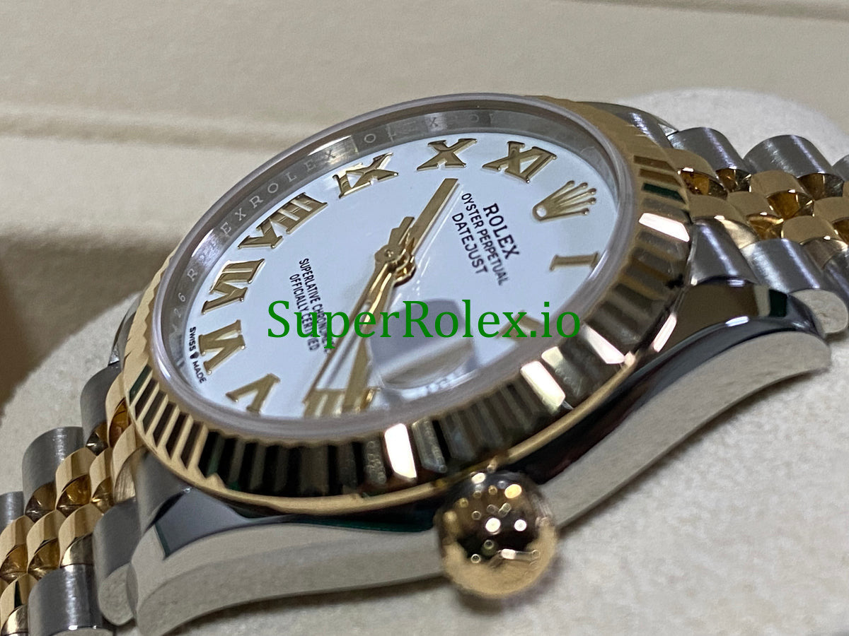 Datejust 31 Steel and Yellow Gold White Roman Dial Ref.278273