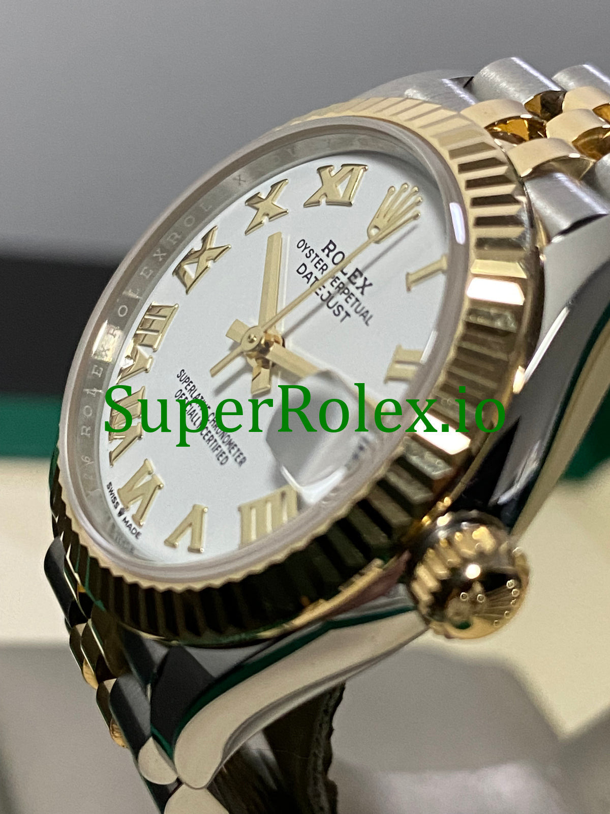 Datejust 31 Steel and Yellow Gold White Roman Dial Ref.278273