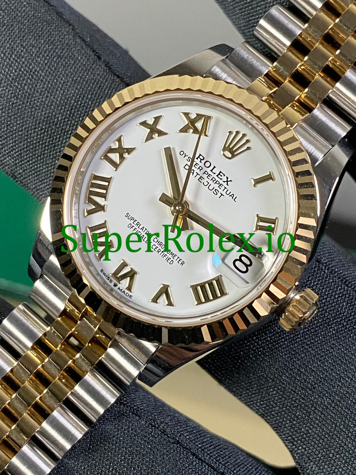 Datejust 31 Steel and Yellow Gold White Roman Dial Ref.278273