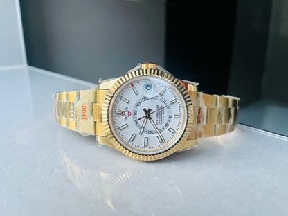 Noob FACTORY 1:1 Skydweller SS/YG Best Edition White Dial A23J