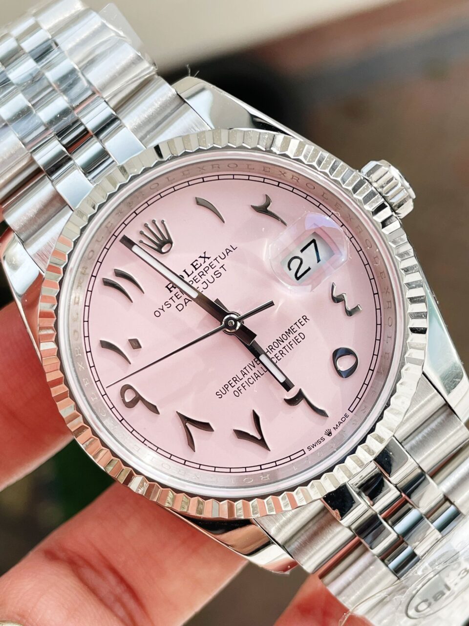 DIWF Factory 1:1 DateJust 36 126234 Best Edition 904L Steel Tiffany Pink Dial Arabic Marker SA3235