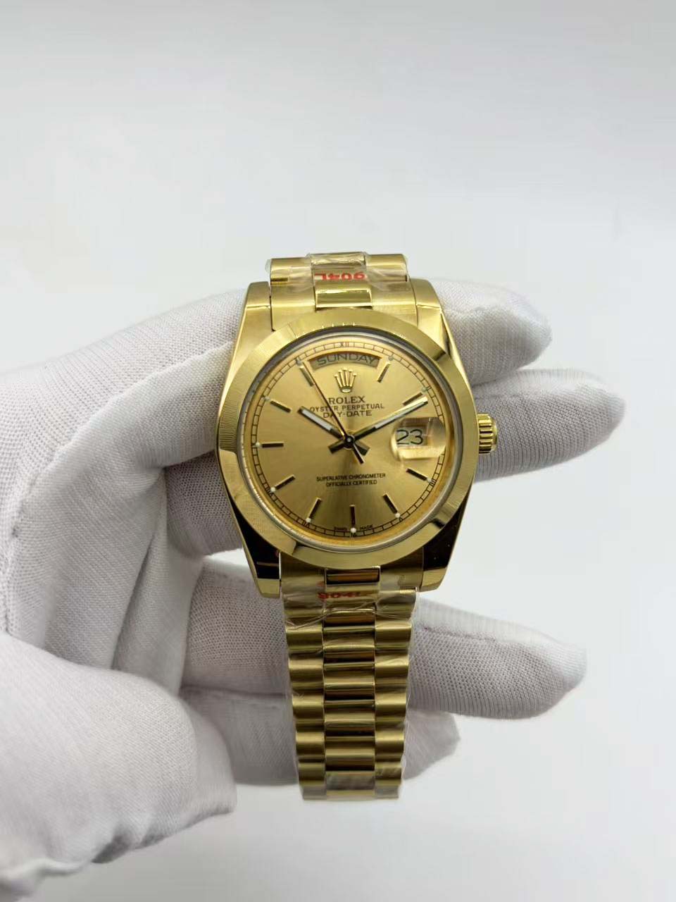 Day-Date 36MM Yellow Gold Ref.18248 - Champagne Index Dial