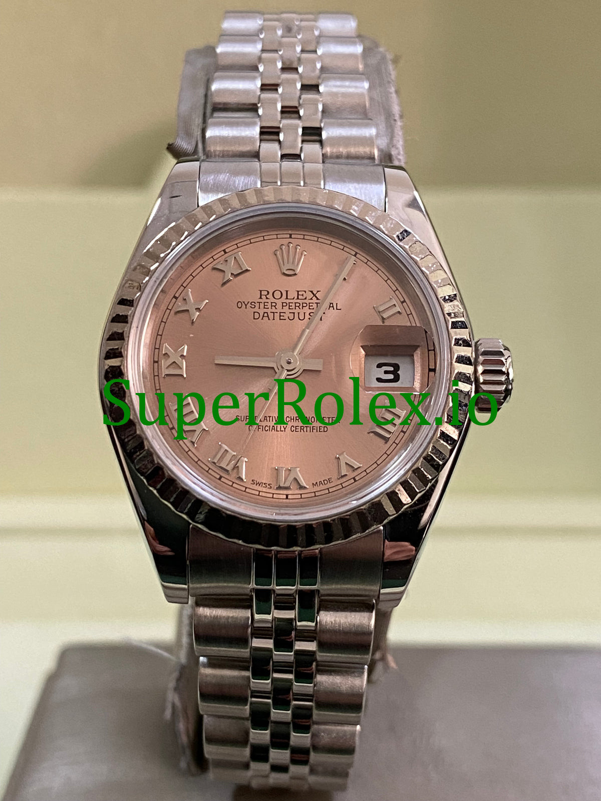 Lady-Datejust 26MM Steel Pink Roman Dial Ref.79174