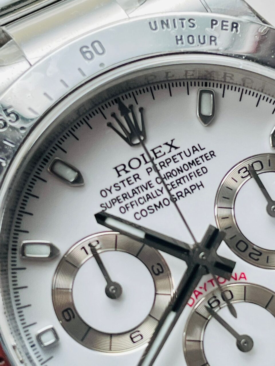 Daytona 116500 DAYTONA 1:1 Best Edition CF 904L SS Case and Bracelet White Dial Silver bezel SA4130