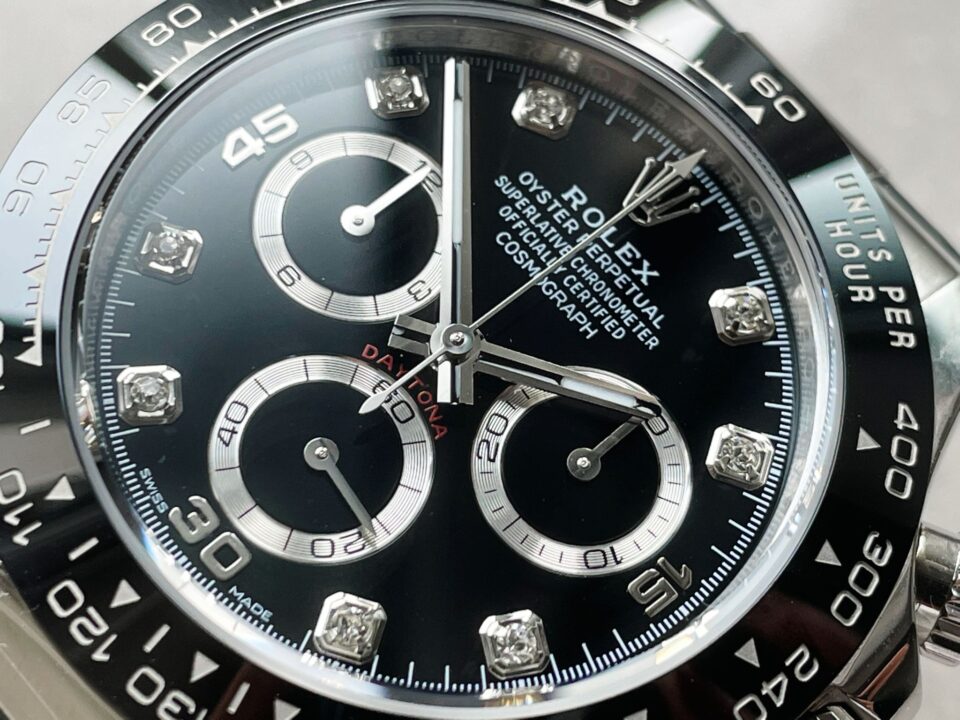 BTF factory 1:1 Daytona SS116500LN Best Black Dial Diamond Markers A4130