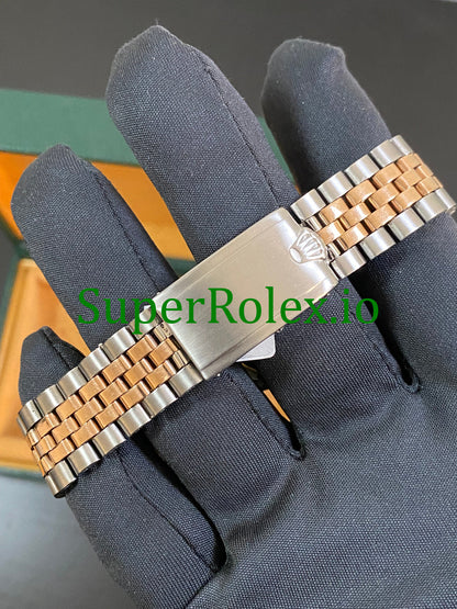 Datejust 36 Steel and Everose Gold Rose Index Dial Ref.1601