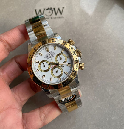 BTF factory 1:1 Daytona 116523 SS 904L & Yellow Gold White Dial A4130