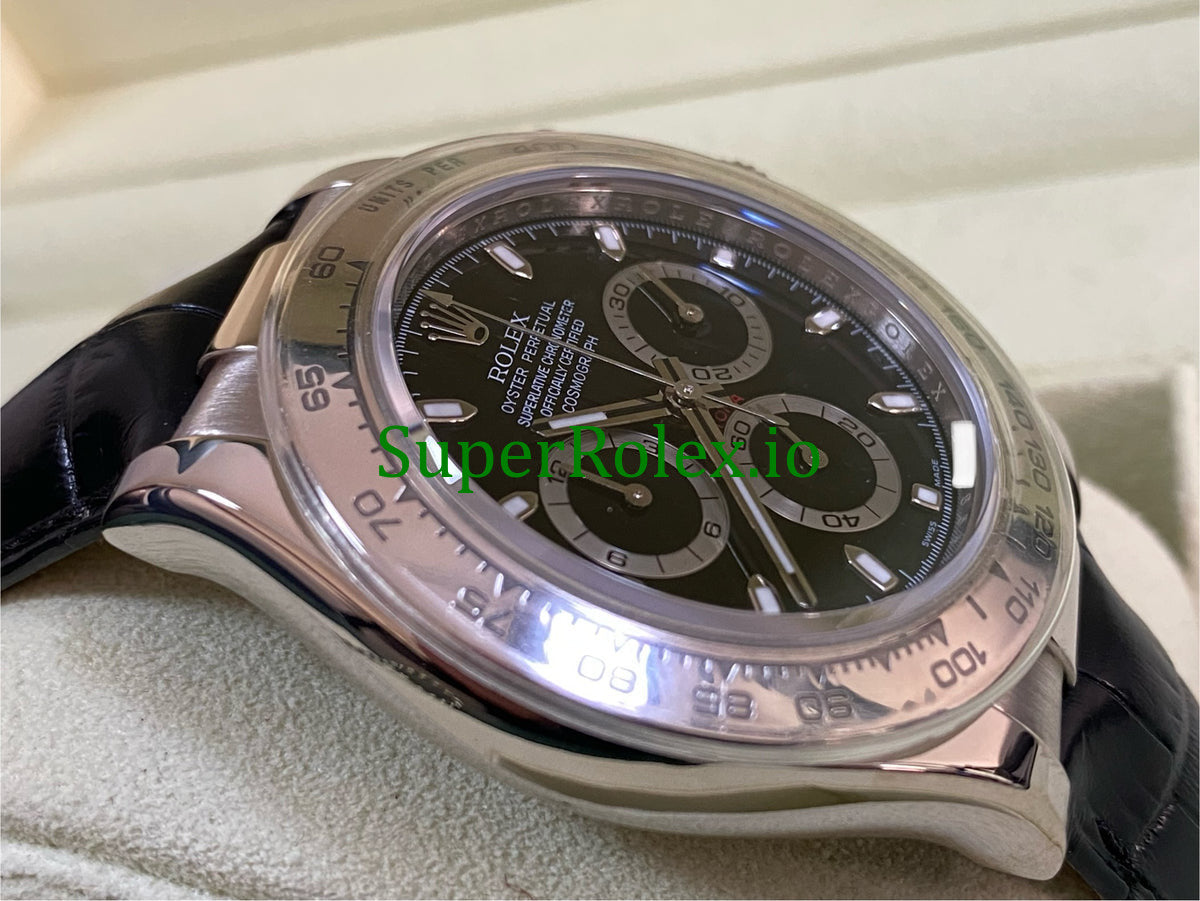Cosmograph Daytona 40 White Gold Black Dial Ref.116519