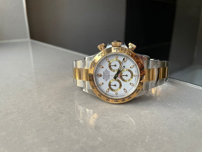 BTF factory 1:1 Daytona 116523 SS 904L & Yellow Gold White Dial A4130