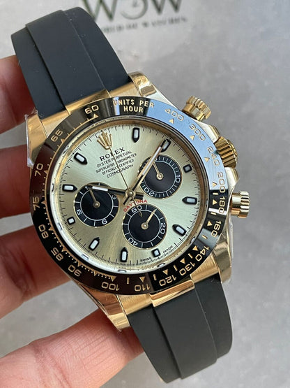 BTF factory 1:1 Daytona 116518 Best Edition YG/Black Dial SA4130 V2