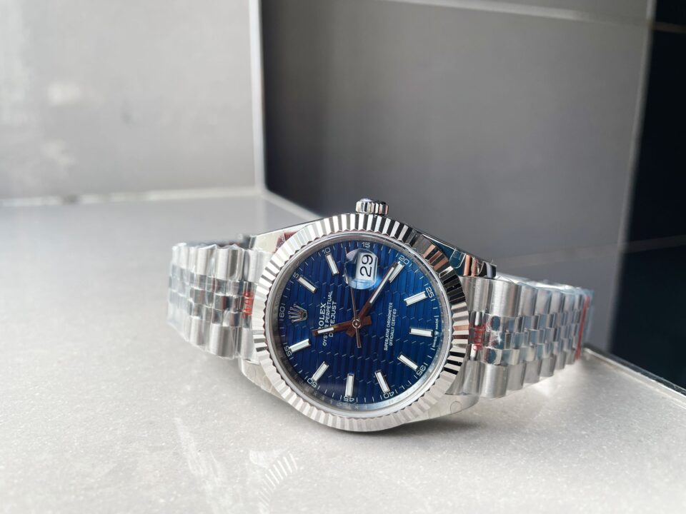 VSF Factory 1:1 DateJust 41 SS Best Edition 904L Steel Blue Textured Dial