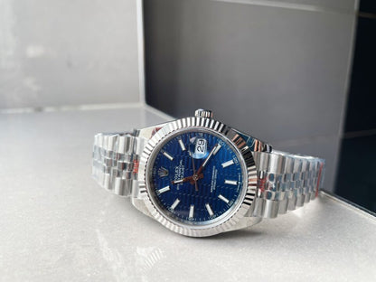 VSF Factory 1:1 DateJust 41 SS Best Edition 904L Steel Blue Textured Dial