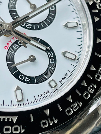CLEAN FACTORY 1:1 Daytona 116500 PANDA Best Edition CF 904L SS Case and Bracelet White Dial