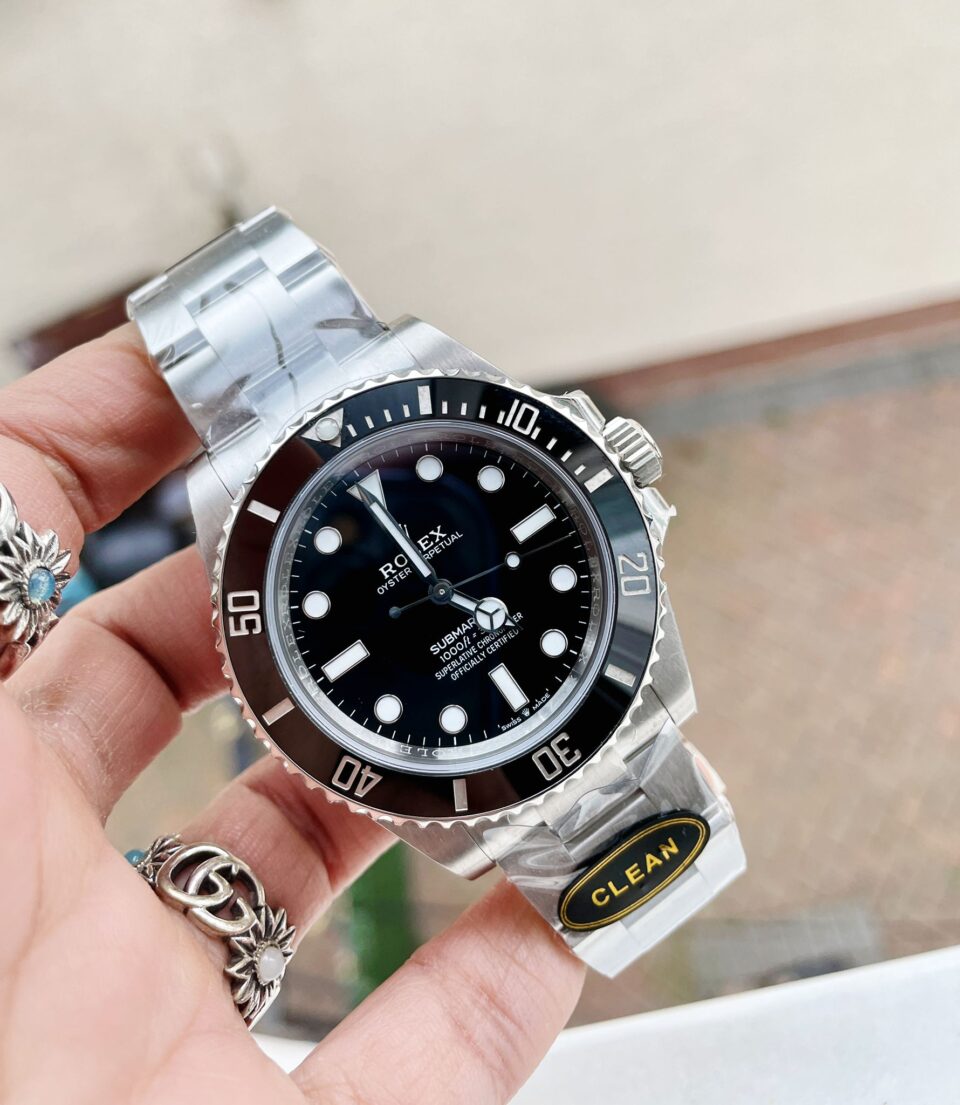 Clean FACTORY 1:1 Submariner No Date CF 41mm Black Dial Black ceramic Bezel 3230