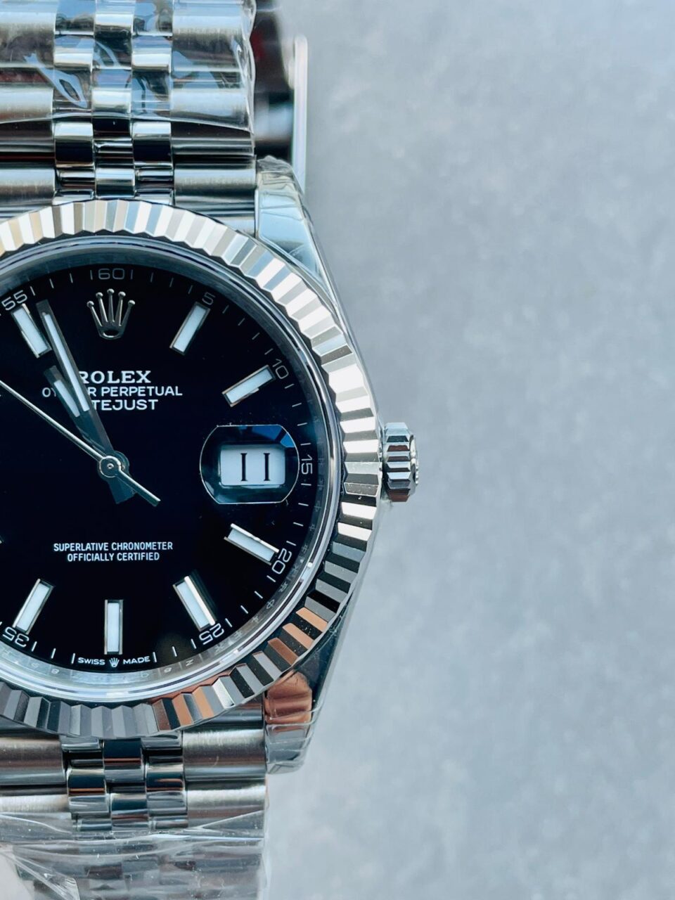VS Factory 1:1 DateJust 41 SS Best Edition 904L Steel Black Dial