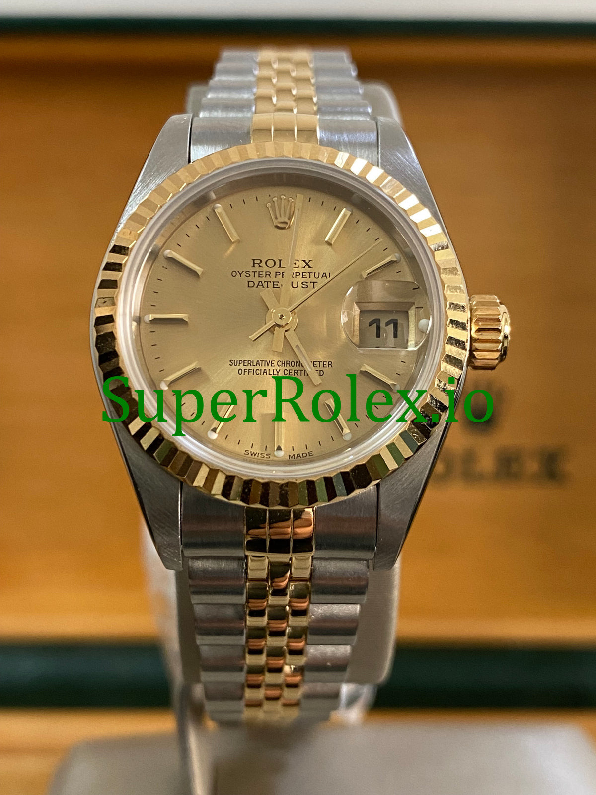 Lady-Datejust 26MM Yellow Gold and Steel Champagne Index Dial Ref.79173