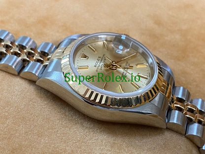 Lady-Datejust 26MM Yellow Gold and Steel Champagne Index Dial Ref.79173