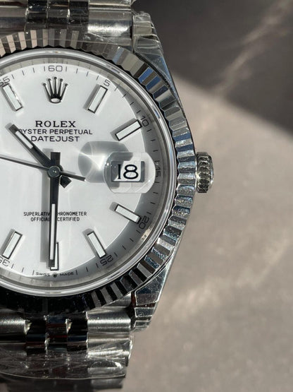 SS VS Factory 1:1 DateJust 41 Best Edition 904L Steel White Dial