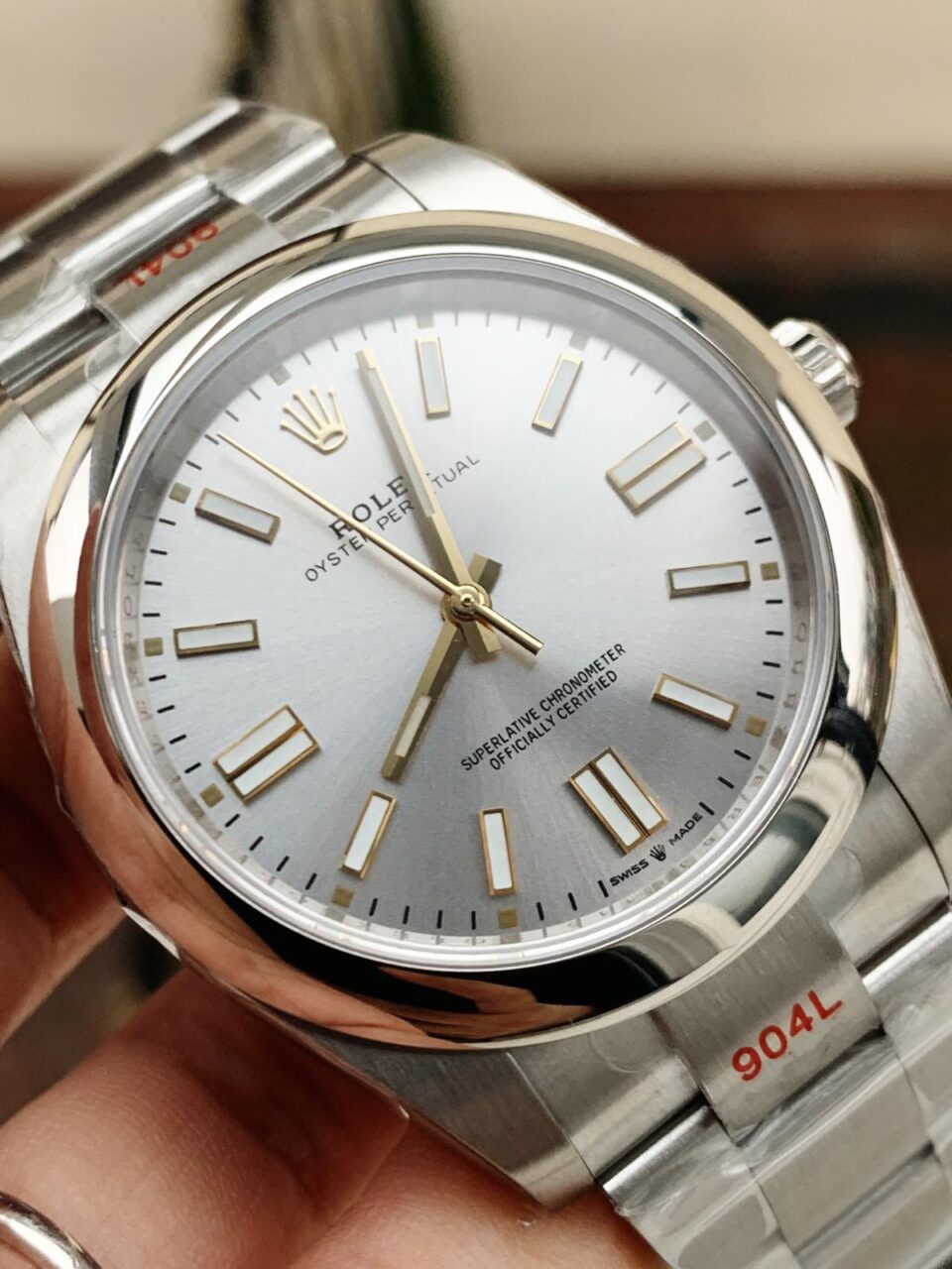 EW FACTORY 1:1 OYSTER PERPETUAL SILVER DIAL 41MM Asian A3230
