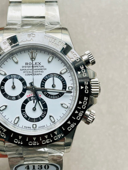 CLEAN FACTORY 1:1 Daytona 116500 PANDA Best Edition CF 904L SS Case and Bracelet White Dial