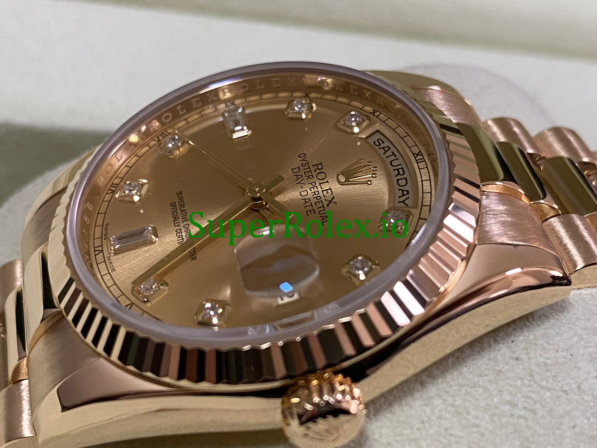 Day-Date 36MM Yellow Gold Diamond Dial Ref.118238