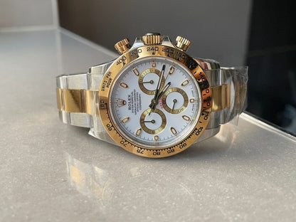 BTF factory 1:1 Daytona 116523 SS 904L & Yellow Gold White Dial A4130