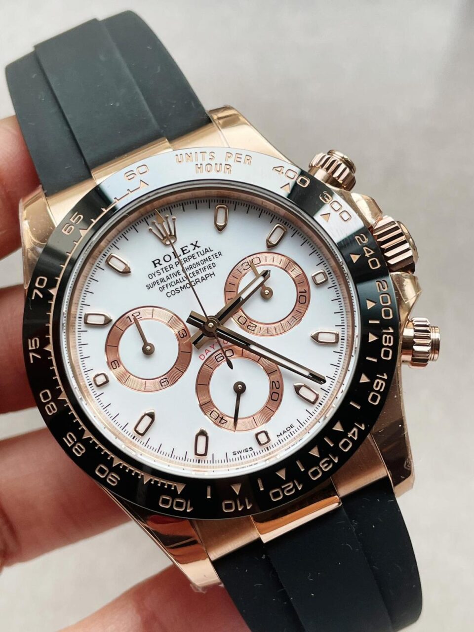 BTF factory 1:1 Daytona 116515 RG Best Edition White Dial SA4130