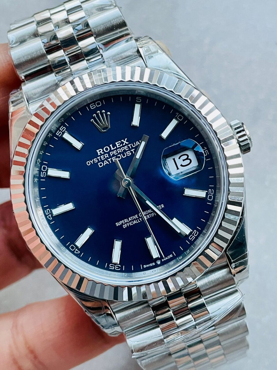 VS Factory 1:1 DateJust 41 SS Best Edition 904L Steel Blue Dial