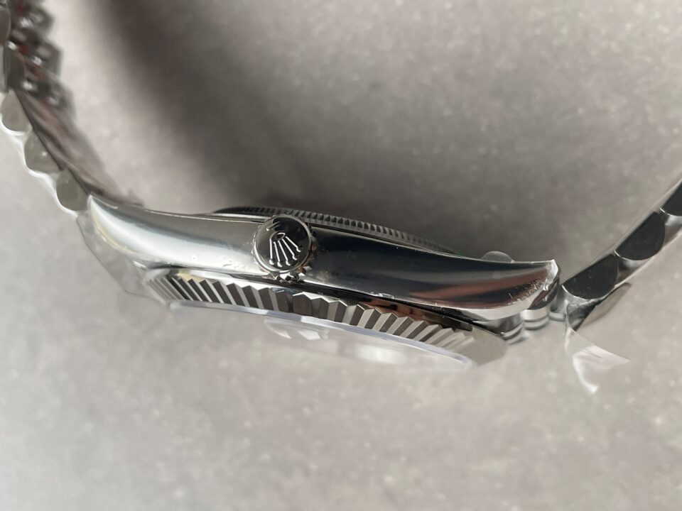 DateJust Men “wimbledon”SS Grey textured Dial Roman Markers