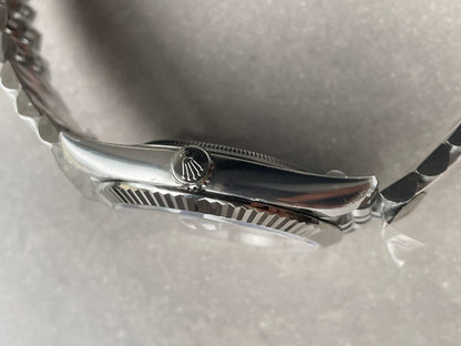 DateJust Men “wimbledon”SS Grey textured Dial Roman Markers