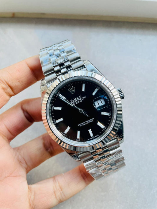 VS Factory 1:1 DateJust 41 SS Best Edition 904L Steel Black Dial