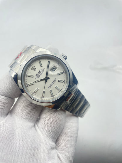 Datejust II 41 Steel White Index Dial Ref.116300