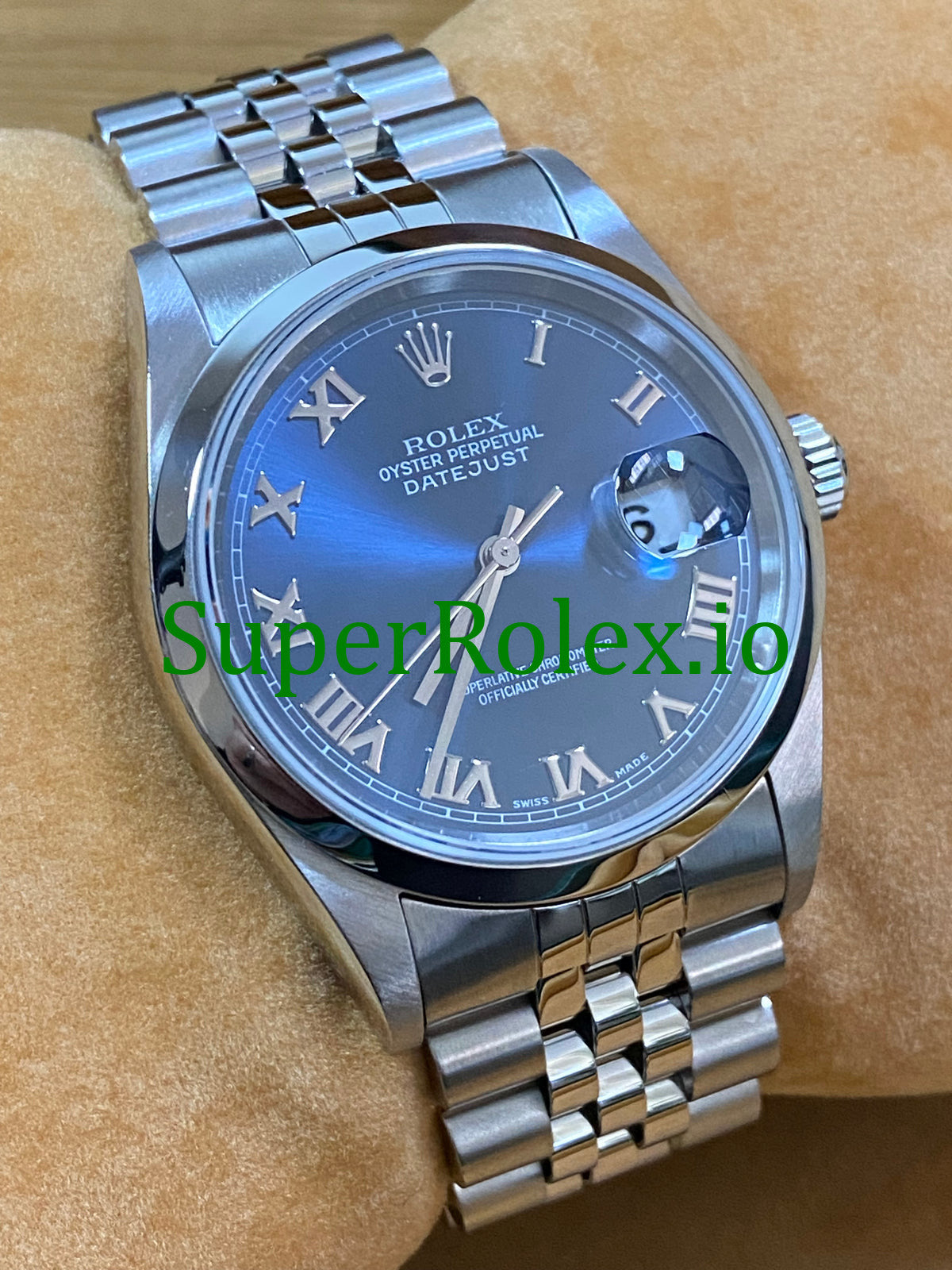 Datejust 36 Steel Blue Roman Dial Ref.16200