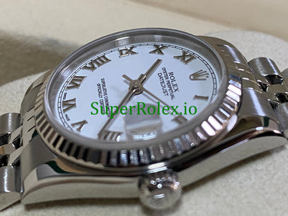 Datejust 31MM White Gold White Roman Dial Ref.78274