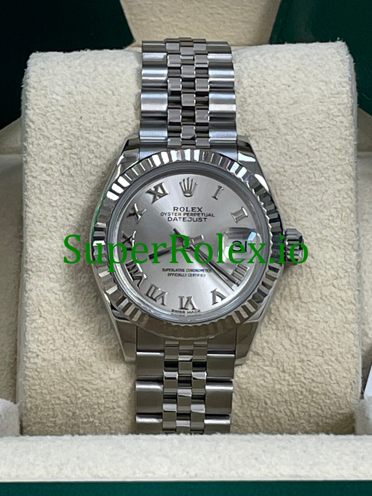 Lady-Datejust 28 Silver Roman Dial Ref.279174