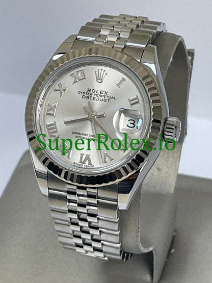 Lady-Datejust 28 Silver Roman Dial Ref.279174